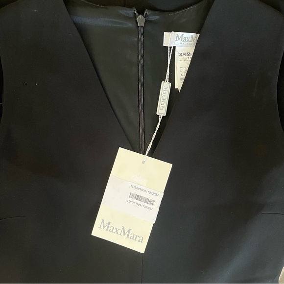 NWT MaxMara Robin Black Midi Dress - Picture 10 of 10